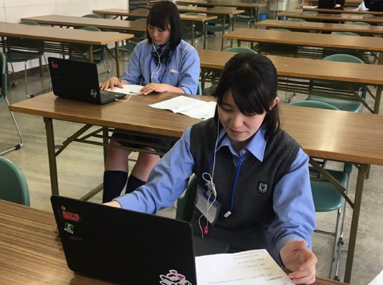 札幌新陽高等学校における英語学習の様子1