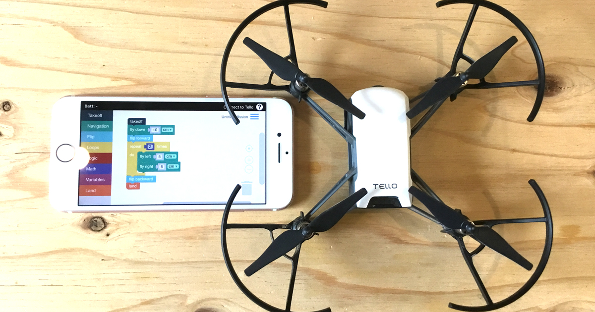 スマートフォンから制御してプログラミングを学べる最新