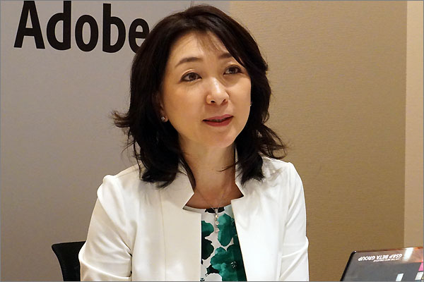 アドビ システムズ 株式会社 マーケティング本部 副社長 秋田夏実氏