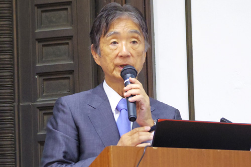 日本学術振興会 理事長 安西祐一郎氏(JSTEM幹事・顧問)