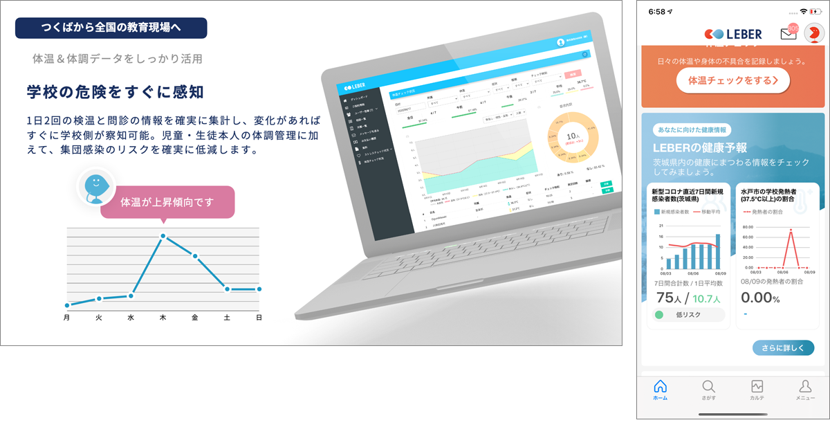 宝仙学園小学校 毎朝の体温 体調報告をスマホで可能にするアプリ Leber For School を導入 Edtechzine エドテックジン