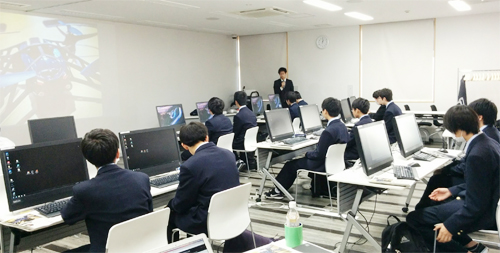 高校生向けプログラミング講座の様子